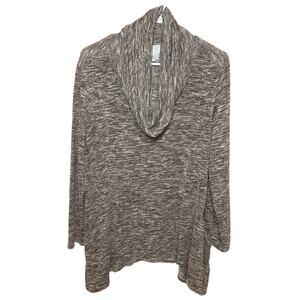 Sunday Cozy Cowl Neck Long Sleeve Tunic Top Plus Size 1X